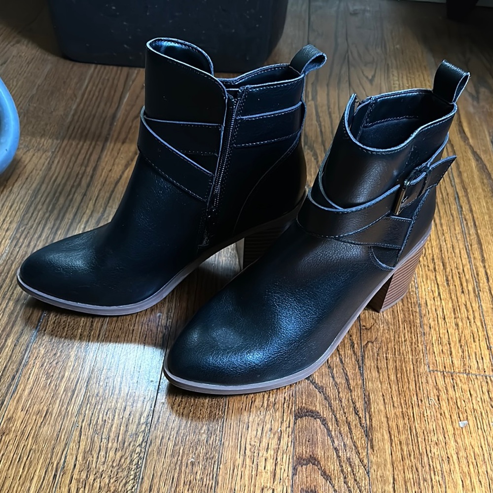 A New Day Black Ankle Boots
